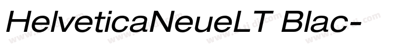 HelveticaNeueLT Blac字体转换